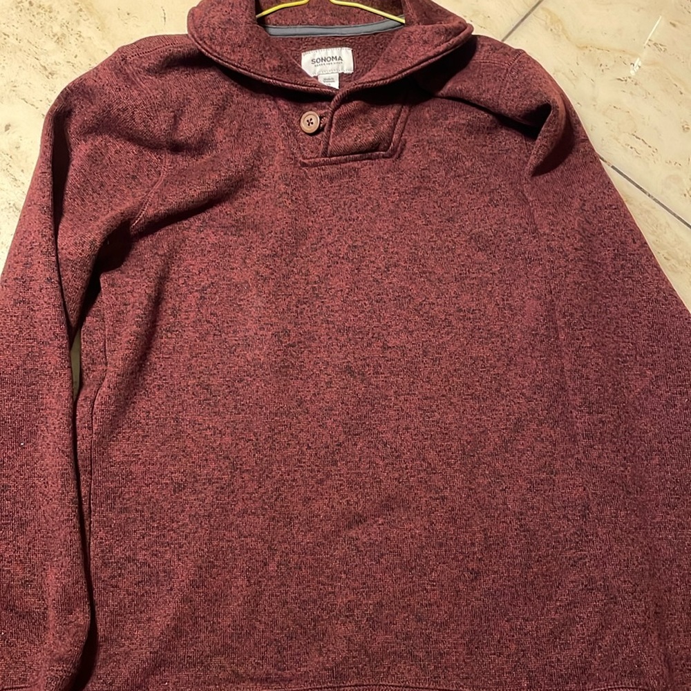 Boys cowl neck sweater.